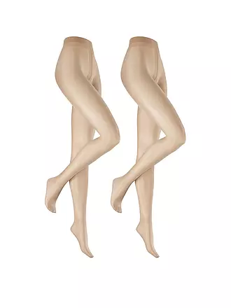 HUDSON | Collant lot de 2 SIMPLY SINE 15 DEN cachemire | beige